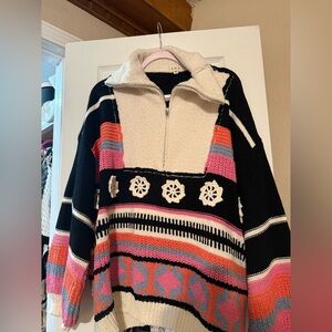 POL Multicolor V-Neck Sweater
